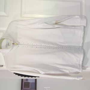 CRUISEWEAR WHITE ZIPPERED JACKET (XXL)